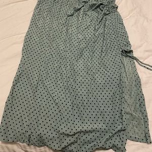 Blue shein midi skirt